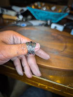 The Overlay Stainless Steel Spoon Ring size 10.75