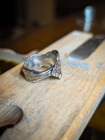 The Satin Stainless Steel Spoon Ring size 6