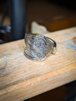 The Garden Stainless Steel Spoon Ring size 8.5