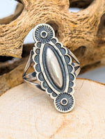 Navajo Brushed Sterling Silver Southwest Ring Size 6 1/2 (unsigned)