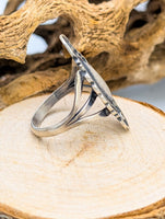 Navajo Brushed Sterling Silver Southwest Ring Size 6 1/2 (unsigned)