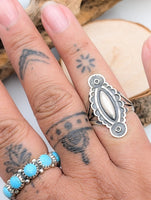 Navajo Brushed Sterling Silver Southwest Ring Size 6 1/2 (unsigned)