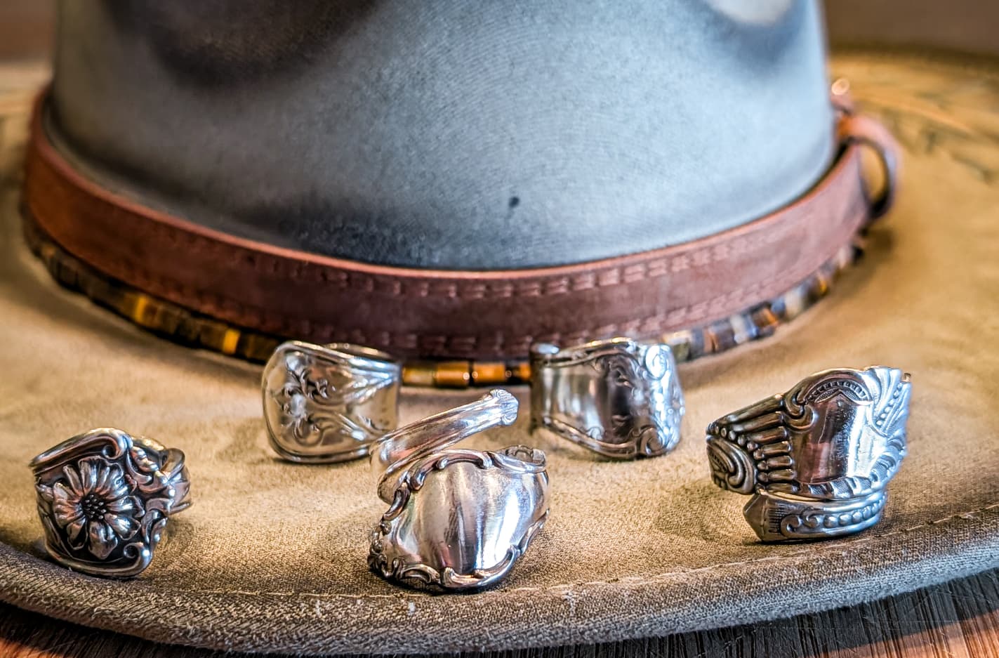 Silver Vintage Spoon Rings