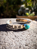Turquoise Cuff Bracelet | 925 Sterling Silver