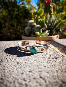 Turquoise Cuff Bracelet | 925 Sterling Silver