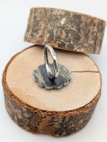 Beautiful Handmade Sterling Silver Concho Ring size 6.75