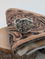 The Satin Stainless Steel Spoon Ring size 6