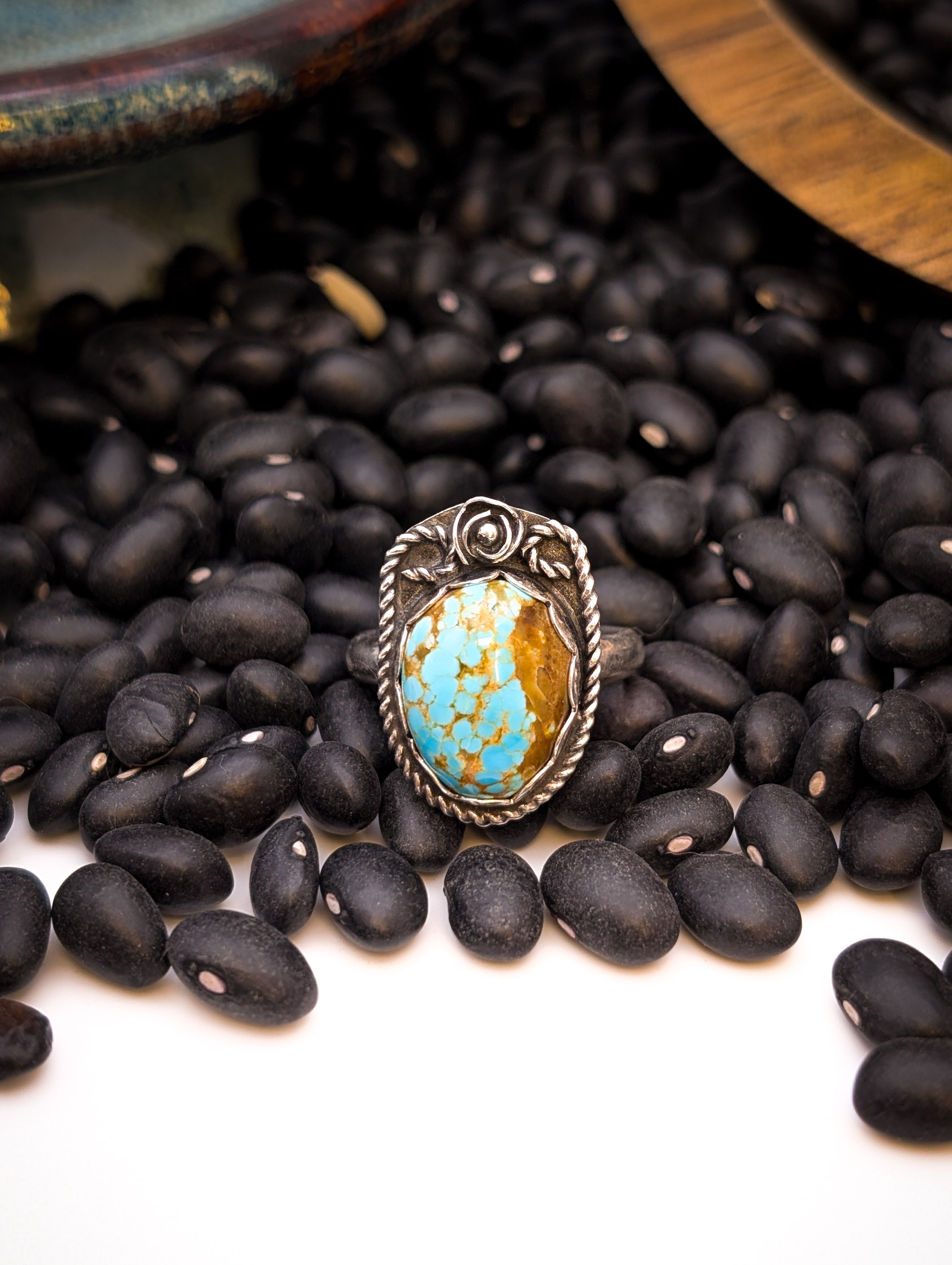 Royston Turquoise Sterling Silver Ring sz 8